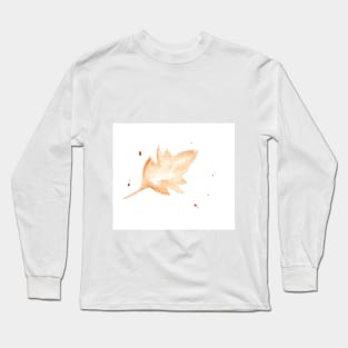 Halloween, leaf, plant, nature, holiday, illustration, watercolor, festive, good mood, autumn, Long Sleeve T-Shirt